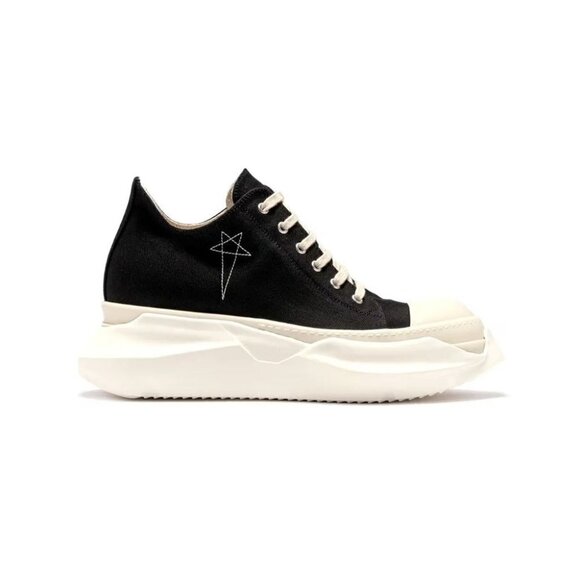 Rick Owens DRKSHDW Pentagram Embroidery Abstract Low Sneaks NEW Size 39 W9 M6 - Picture 2 of 16